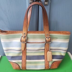 Rare edition used Coach handbag